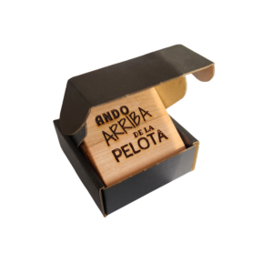 set de posavasos de madera